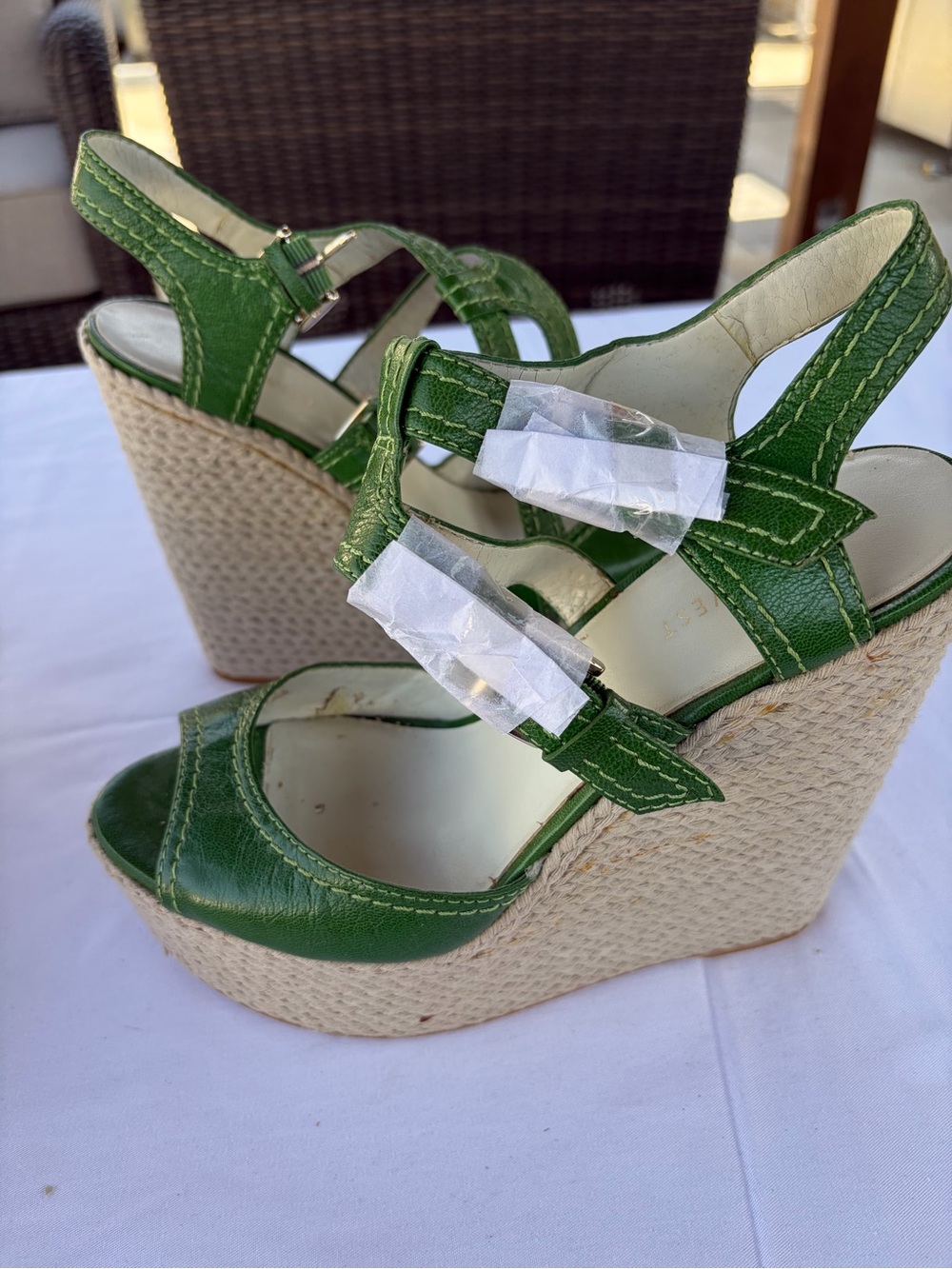 Nine West Bianca Wedge Sandals, Size 8.5